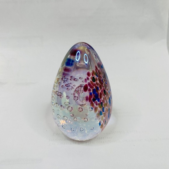 Glass Eye Studio GES 1999 Egg Paperweight - Picture 5 of 10